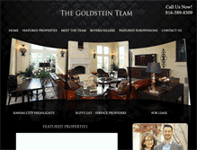 Tablet Screenshot of goldsteinteam.com